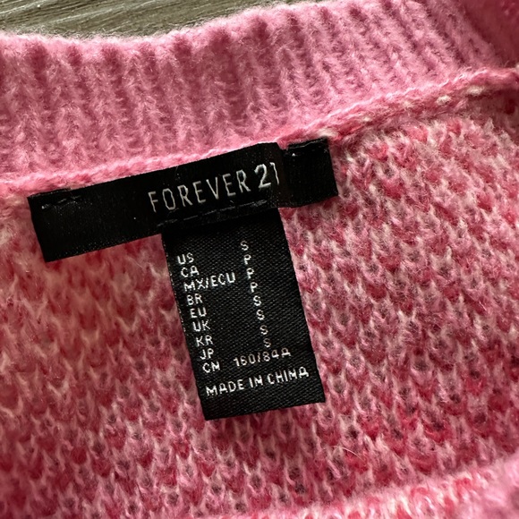 Forever 21 pink swirl sweater - Picture 4 of 4